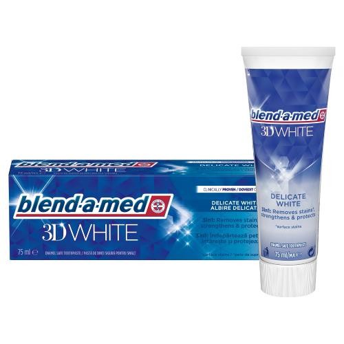Blend-a-med 3D White - Pasta do zębów Delicate White - 75 ml