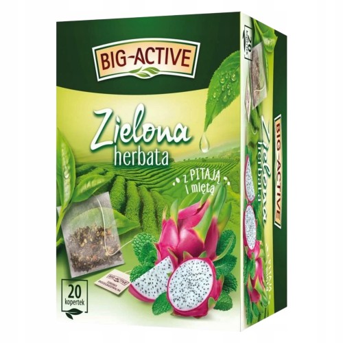 Big-Active - Herbata zielona Pitaja z Miętą -  (20 torebek)