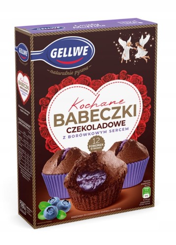 Gellwe - Kochane Babeczki czekoladowe z borówkowym sercem - 311 g