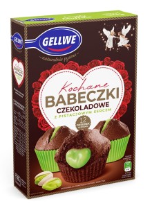 Gellwe - Kochane Babeczki czekoladowe z pistacjowym sercem - 311 g