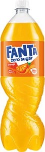 Fanta - Napój gazowany o smaku pomarańczowym zero cukru - 1,5 l