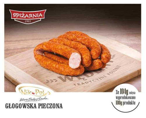 Nikpol - Kiełbasa Głogowska pieczona - kg