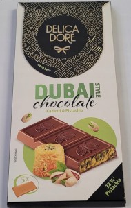 Delicadore - Czekolada mleczna z nadzieniem pistacjowym i ciastem Kadayif - 150 g