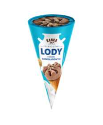 Kanka - Lody o smaku czekoladowym rożek - 120 ml