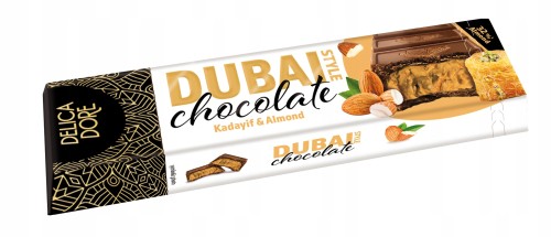 Delicadore - Czekolada Mleczna z Nadzieniem Migdałowym i Kadayif - 70 g