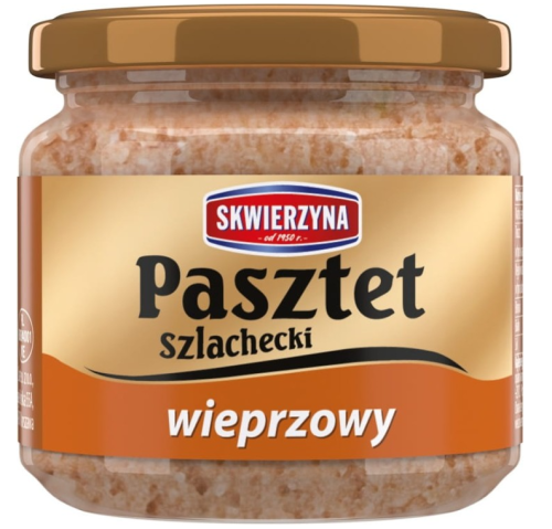 Skwierzyna - Pasztet Szlachecki wieprzowy w słoiku - 160 g
