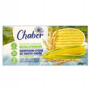 Chaber - Pieczywo chrupkie kukurydziano - ryżowe - 200 g
