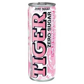 Tiger - Napój energetyzujący o smaku poziomki Zero - 250 ml