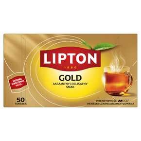 Lipton - Herbata czarna aromatyzowana Gold Tea - 75 g (50 torebek)