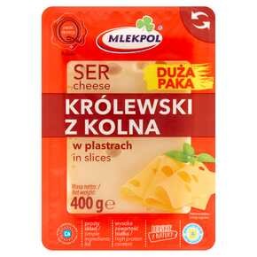 Mlekpol - Ser żółty Królewski z Kolna (plastry) - 400 g