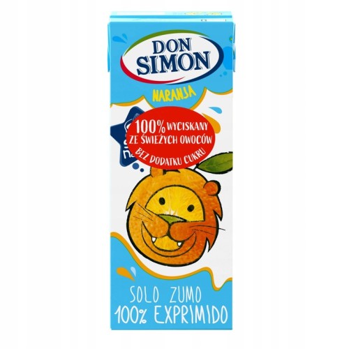 Don Simon - Sok pomarańczowy 100% bez dodatku cukru - 200 ml