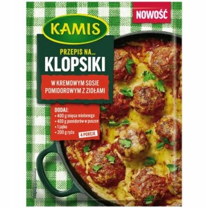 Kamis - Klopsiki w kremowym sosie pomidorowym z zołami - 35 g