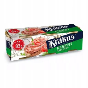 Krakus - Pasztet królewski - 249 g (3 x 83 g)