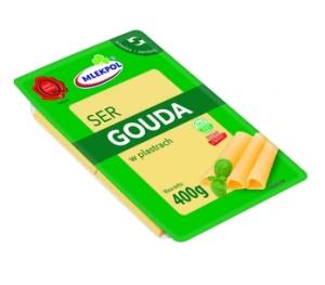 Mlekpol - Ser Gouda plastry - 400 g