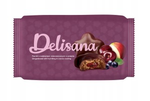 Delisana - Pierniki gwiazdki wieloowocowe w polewie - 200 g