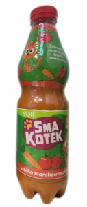 Smakotek - Sok jabłko marchew malina - 900 ml