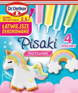 Dr.Oetker - Pisaki cukrowe pastelowe - 68 g