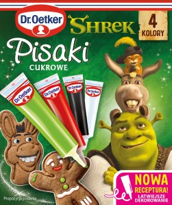 Dr.Oetker - Pisaki cukrowe Shrek - 68 g (4 sztuki)