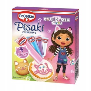 Dr.Oetker - Pisaki cukrowe Koci Domek Gabi - 76 g (4 sztuki)