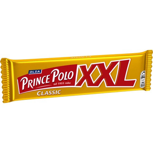 Prince Polo XXL Classic - Kruchy wafelek z kremem kakaowym oblany czekoladą - 45 g