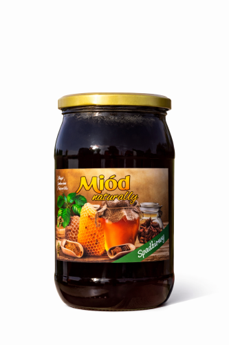 Pasieka Sikorów - Miód spadziowy - 1,1 kg