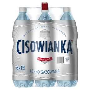 WODA CISOWIANKA ŚREDNI GAZ 1,5 L PET DRS