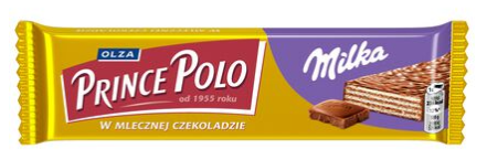Prince Polo - Wafelek w czekoladzie przekładany kremem kakaowym Milka - 45 g