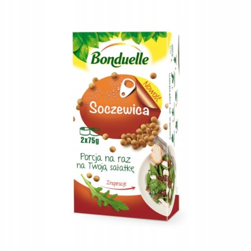 Bonduelle - Soczewica Porcja na raz - 150 g (2 x 75 g)