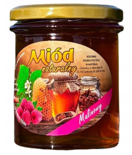Rodzinna Pasieka Sikora - Miód malinowy - 400 g
