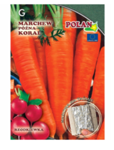Polan - Marchew póżna Koral nasiona na taśmie -  (360 ziaren)