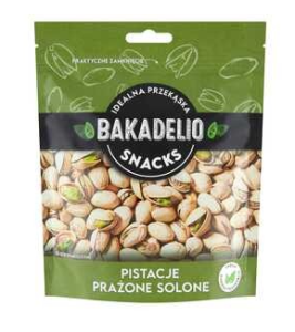 Bakadelio - Pistacje Prażone solone Snacks - 180 g