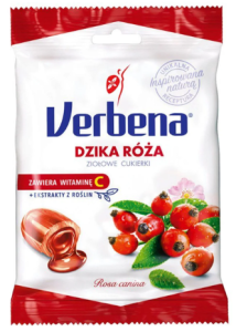 Verbena - Ziołowe cukierki z dziką różą i witaminą C - 60 g