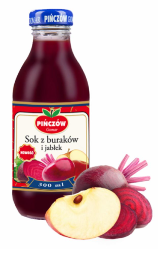 Gomar Pińczów - Sok z buraków i jabłek - 300 ml