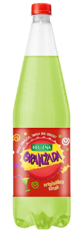 Hellena - Napój gazowany Oranżada Zielona 20% soku - 1,25 l