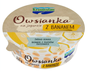Krasnystaw - Owsianka na jogurcie z bananem - 250 g
