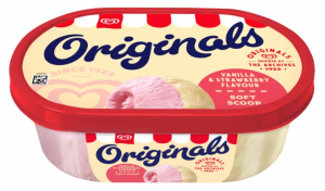 Algida - Lody truskawkowo-śmietankowe - 1 l