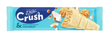 E. Wedel Crush - Baton z białej czekolady z ciasteczkami kokosowymi - 25 g