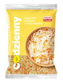 Codzienny - Kapusta kiszona z marchewką - 500/400 g