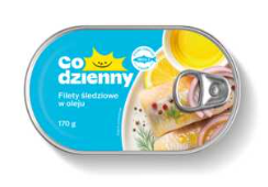 Codzienny - Filety śledziowe w oleju - 170 g