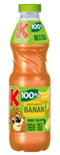 Kubuś - Sok 100% banan marchew jabłko - 850 ml