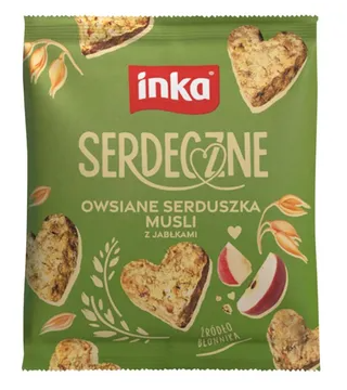 Inka - Owsiane serduszka musli z jabłkami Serdeczne - 50 g