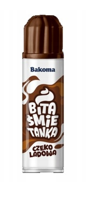 Bakoma - Bita śmietanka czekoladowa w spray-u - 250 g