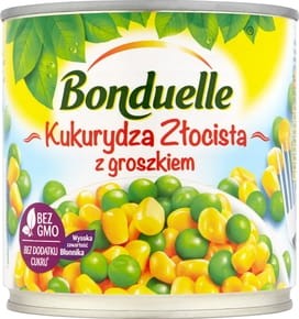 Bonduelle - Kukurydza Złocista z groszkiem - 340 g