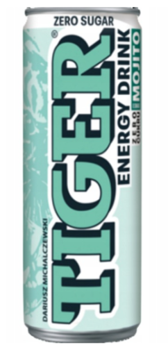 Tiger - Gazowany napój energetyzujący o smaku Mojito Zero Sugar - 