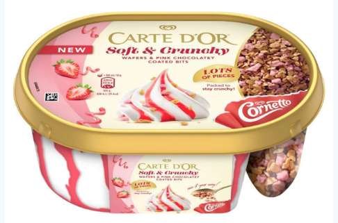 Carte D'Or - Lody Soft & Crunchy Strawberry - 750 ml