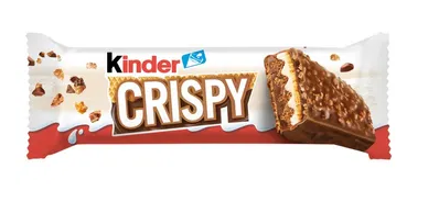 Kinder Crispy - Chrupiący wafelek z nadzieniem kakaowym i orzechowym - 34 g