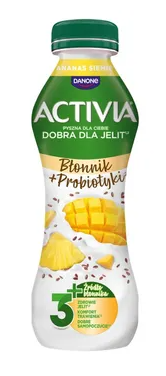 Activia - Jogurt o smaku ananas-mango z nasionami i zbożami oraz szczepem bakterii ActiRegularis - 270 g