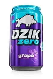 Dzik Zero - Gazowany napój o smaku winogrona bez cukru - 330 ml