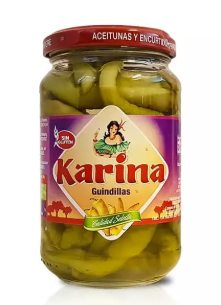 Karina - Ostra papryka zielona Guindilla - 370 ml