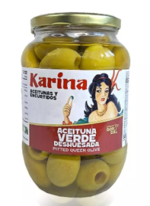 Karina - Duże zielone oliwki Gordal, bez pestek - 850 ml
